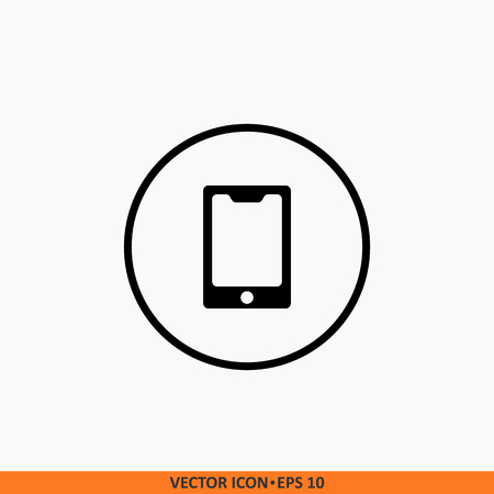 Phone icon vector. Phone symbol for your website design, logo, app, UI.のイラスト素材