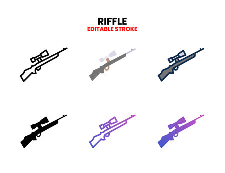 Riffle icon set with line, outline, glyph, filled line, flat color, line gradient and flat gradient. Editable stroke and pixel perfect. Can used for digital product, presentation, UI and many more.のイラスト素材
