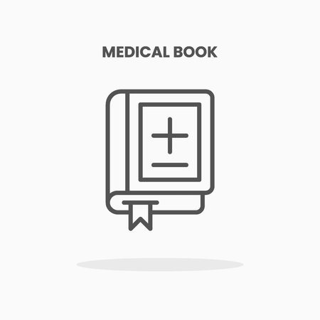 Medical Book icon vector illustration line style. Great design for web, app and more. Editable Stroke and pixel perfect.のイラスト素材
