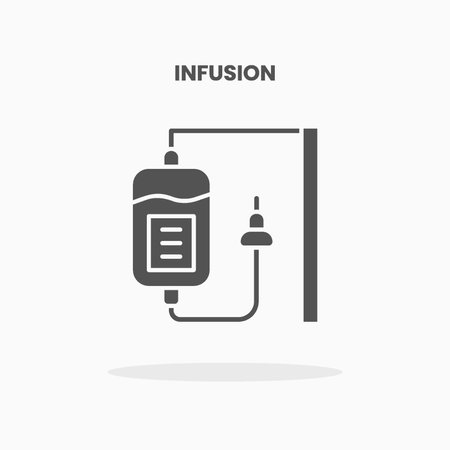Infusion icon vector illustration glyph style. Great used for web, app, digital product, presentation, UI and many more.のイラスト素材