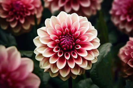 Dahlia Flower beautiful nature close-up concept ideas. High quality photoの写真素材