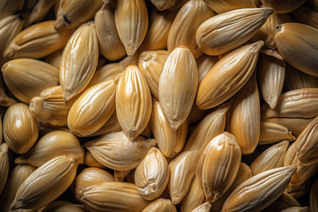 close up of peeled sunflower seeds. High quality photoの写真素材