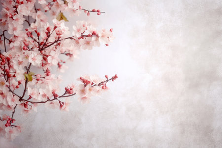 cherry blossom background with copy space for your text or image. High quality photoの素材