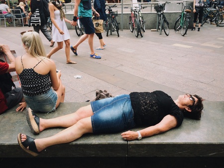 Tourists in Barcelonaの素材