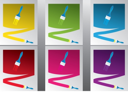 a set of spray paintのイラスト素材