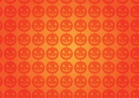 Orange Pumpkin Smileys - Halloween Background Illustration のイラスト素材