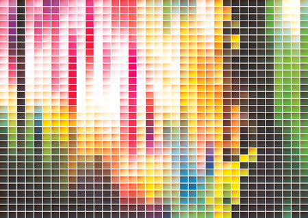 illustration of the colored mosaic squaresのイラスト素材