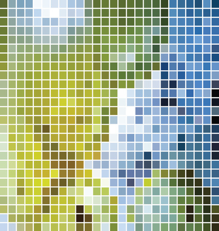 illustration of the colored mosaic squaresのイラスト素材