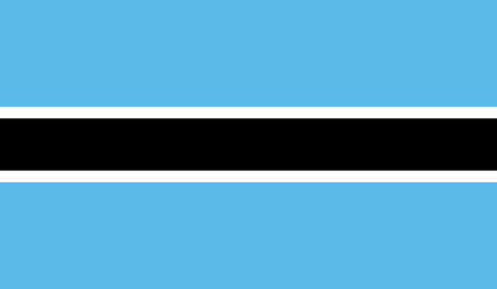 Botswana flag vector illustration.   のイラスト素材