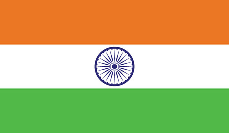 India flag vector illustration. のイラスト素材