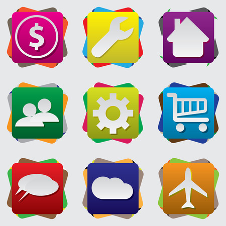 Creative icons set with a beautiful designのイラスト素材