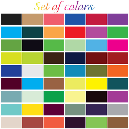 Illustrative backgrounds set of sixtyfour colored rectanglesのイラスト素材