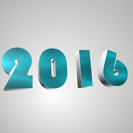 3d text for business and website design. With central word 2016