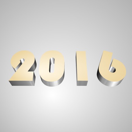 3d text for business and website design. With central word 2016
