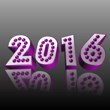 3d text for business and website design. With central word 2016