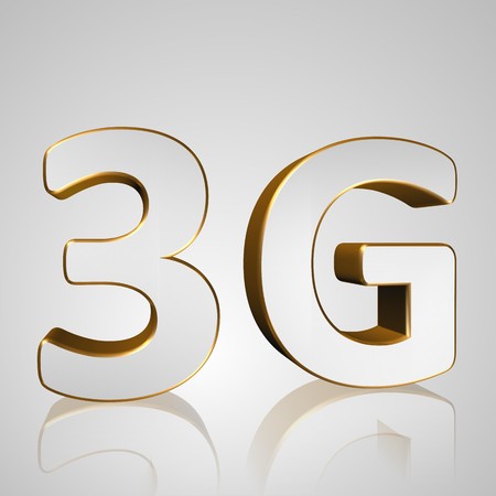 3d text for business and website design. With central word Mobile network 3Gの写真素材