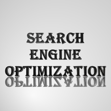 3d text for business and website design. With central word Search Engine Optimizationの写真素材
