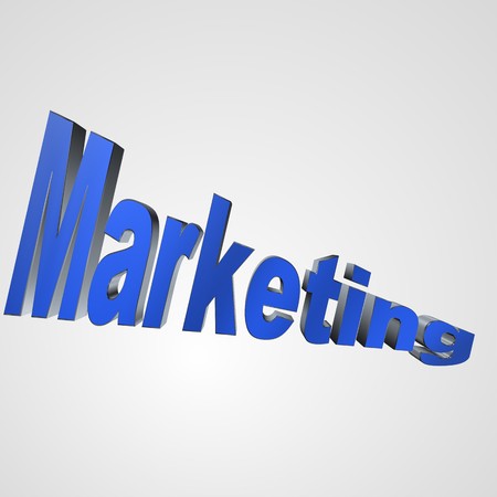 3d text for business and website design. With central word Marketingの写真素材