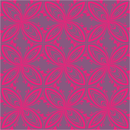 Attractive vector seamless patterns. Texture for printing onto fabric, paper, scrap booking. Abstract flower, shape. Classy feminine background. Retro and vintage.のイラスト素材