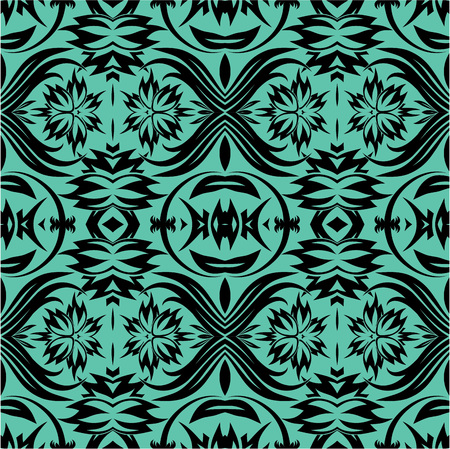 Damask seamless vector pattern. For easy making seamless pattern just drag all group into swatches bar and use it for filling any contours.のイラスト素材