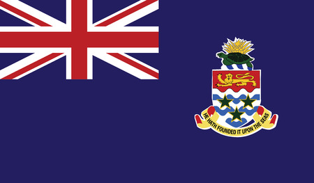 Cayman Islands flag vector illustration.のイラスト素材