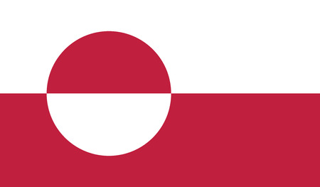 Greenland.vector flag of the independent stateのイラスト素材