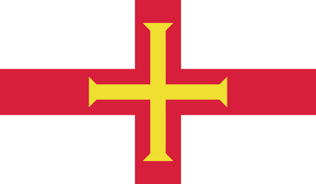 Guernsey flag vector illustration. のイラスト素材