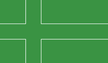 Ladonia flag vector illustration. のイラスト素材