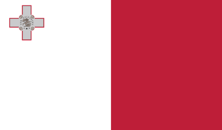 Malta.vector flag of the independent stateのイラスト素材