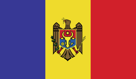 Moldova.vector flag of the independent stateのイラスト素材