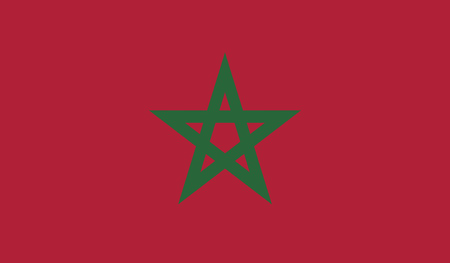 Morocco.vector flag of the independent stateのイラスト素材