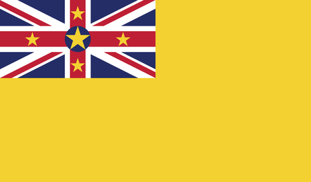 Niue flag vector illustration. のイラスト素材