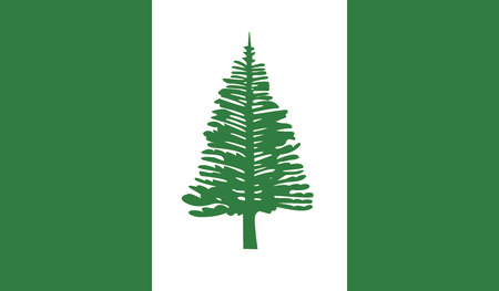 Norfolk Island flag vector illustration.のイラスト素材