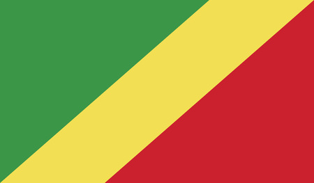 Republic of the Congo.vector flag of the independent stateのイラスト素材