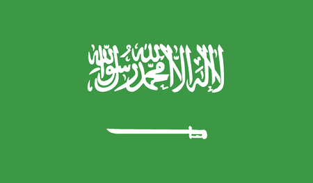 Saudi Arabia.vector flag of the independent stateのイラスト素材