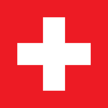 Switzerland.vector flag of the independent stateのイラスト素材