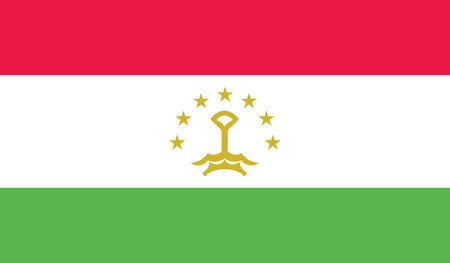 Tajikistan flag vector illustration. created EPS 10のイラスト素材