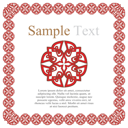 vintage style ornamental border frame patterns vectorのイラスト素材