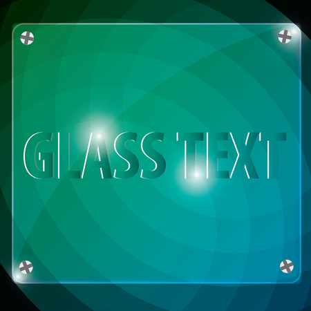 Advertising glass boards on blured background. Place your textのイラスト素材