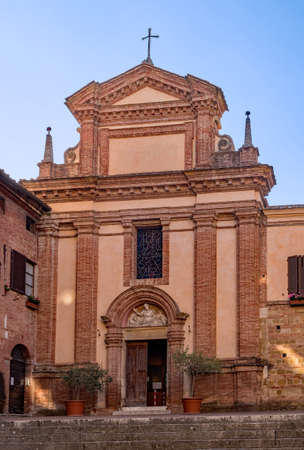 Church at the old town of Siena, Tuscany Region in Italyの写真素材