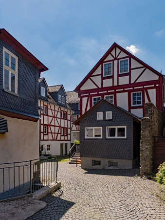 Old town of Herborn in Hesse, Germanyの写真素材