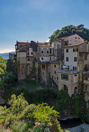The beautiful old town of Bagnone at the Massa-Carrara, Tuscany Region in Italy