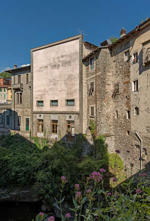 The beautiful old town of Bagnone at the Massa-Carrara, Tuscany Region in Italyの写真素材