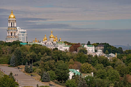 The Kyevo Pecherska Lavra Monastery at Kiev in Ukraineの写真素材