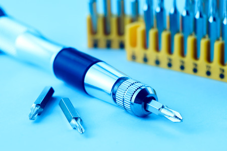 Screwdriver and bitsの写真素材