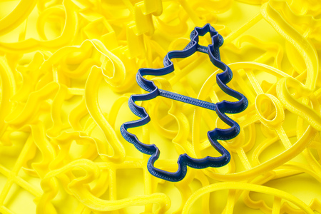 Many different forms of gingerbread stampsの写真素材