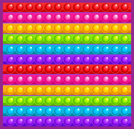 a fidget children  sensory toy in the form of a square.のイラスト素材