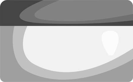 A jar of cream, a black lid.のイラスト素材