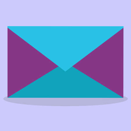 Message envelope or letter envelope. Vector postal envelope.のイラスト素材