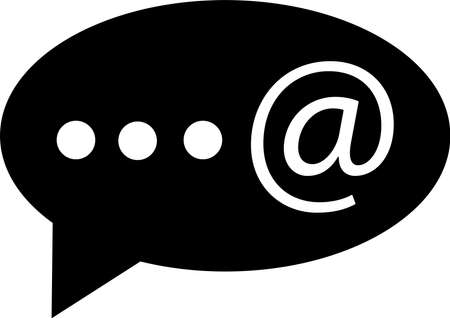 Message sending icon, email, black silhouette. Highlighted on a white background. Vector illustration. A series of business icons.のイラスト素材